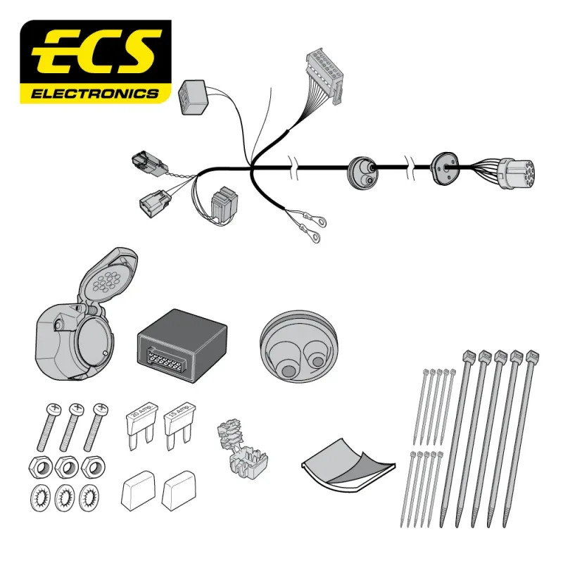 ECS 13 Pin Dedicated Wiring Kit – FORD MULTIKIT – FR10713U