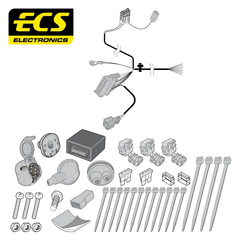 ECS 7 Pin Dedicated Wiring Kit – FORD MULTIKIT – FR063B1U