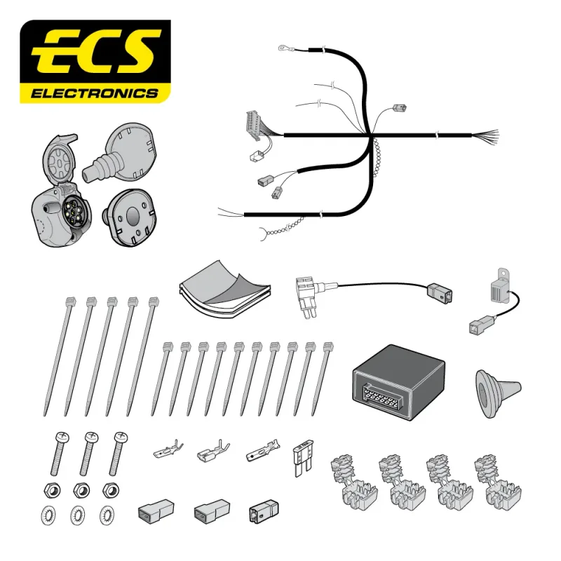 ECS 7 Pin Dedicated Wiring Kit – KIA/HYUNDAI MULTIKIT – KI13207MU