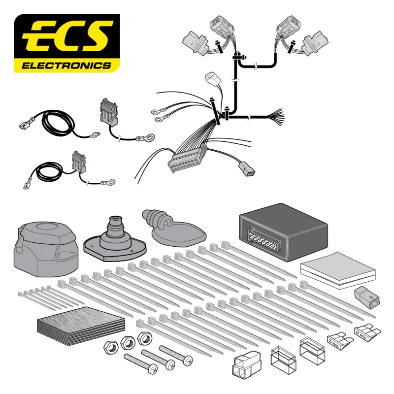 ECS 13 Pin Dedicated Wiring Kit – KIA Carens IV 03/2013 – KI068DHU
