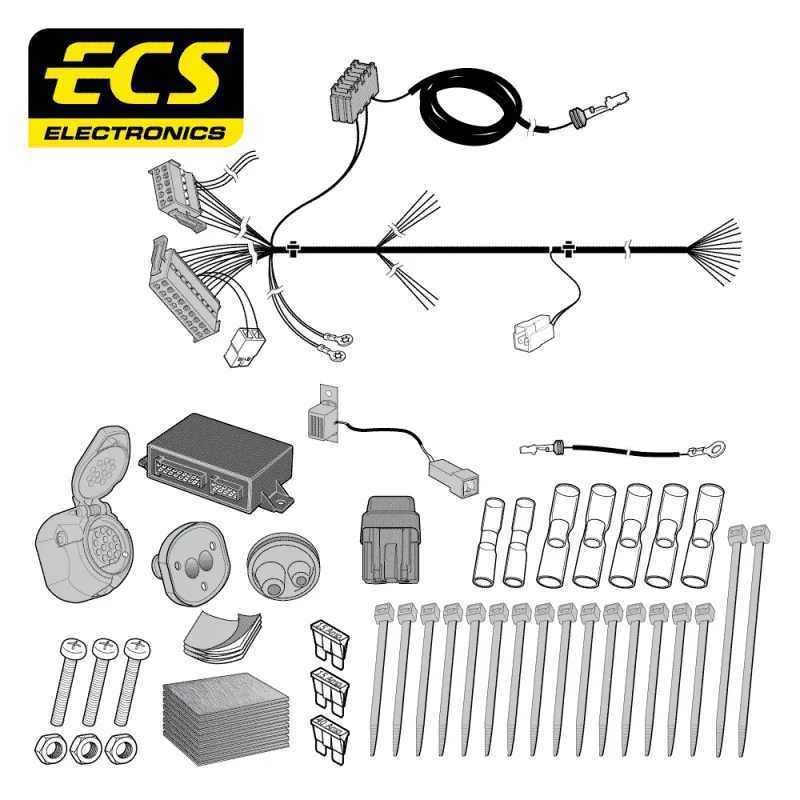 ECS 13 Pin Dedicated Wiring Kit – Wrangler 01/2007 – CR041DHU