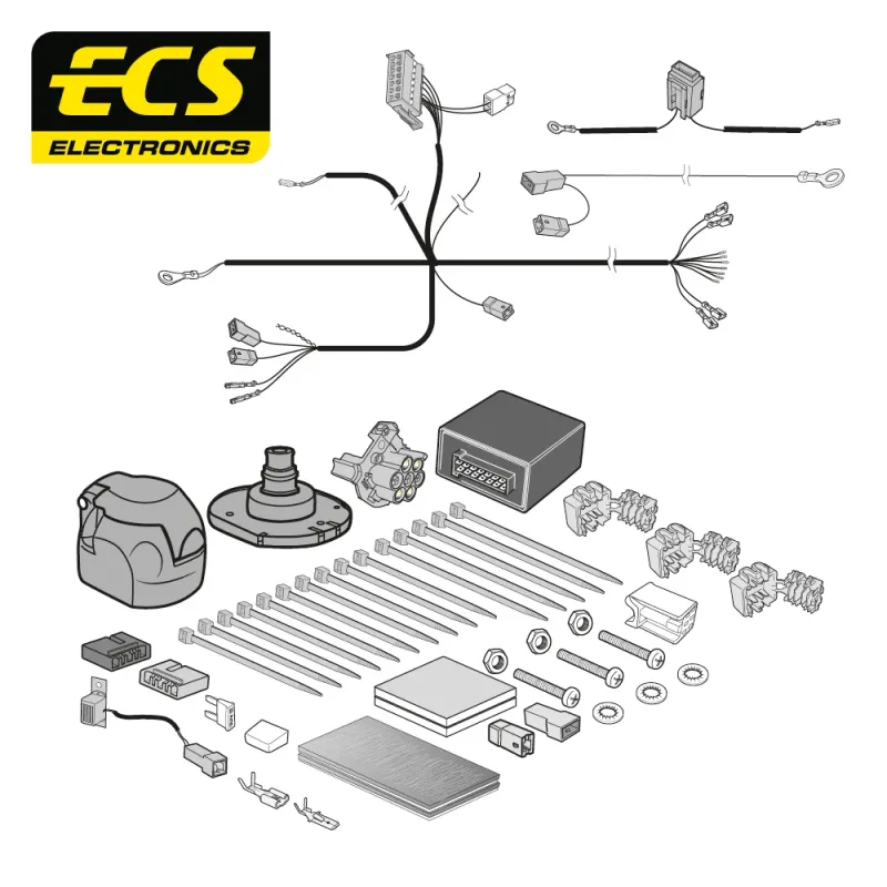 ECS 7 Pin Dedicated Wiring Kit – MAZDA MULTIKIT – MZ16707U