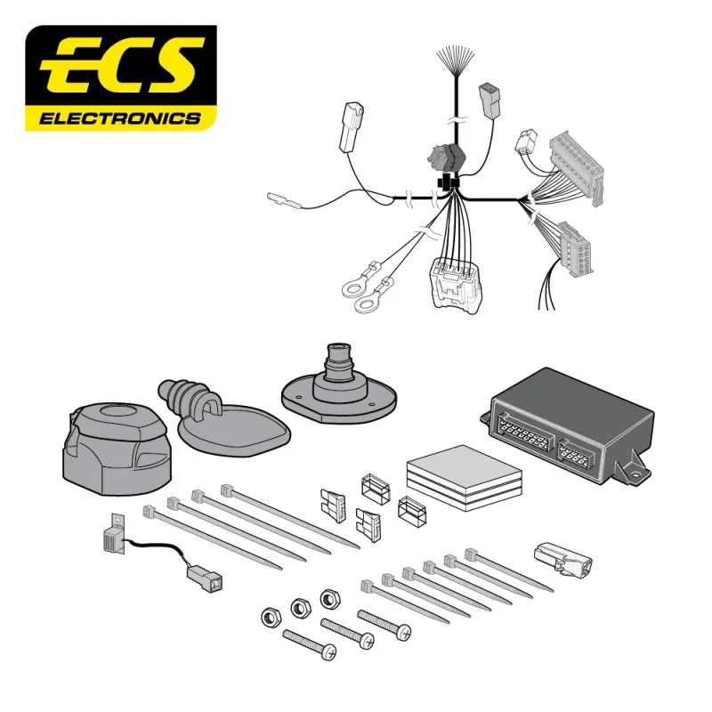 ECS 13 Pin Dedicated Wiring Kit – Landcruiser 09/2009 – 08/2024 – TO186DHU
