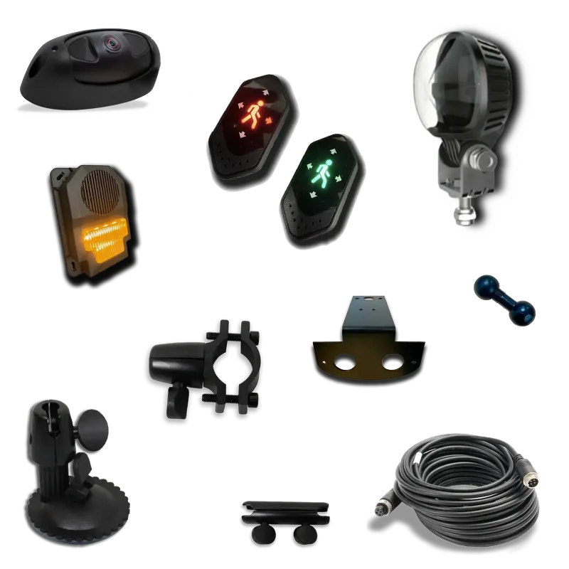1-camera AI Human Form Recognition (HFR) Kit For Forklift Trucks