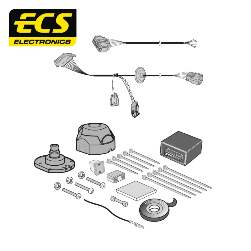 ECS 7 Pin Dedicated Wiring Kit – FORD MULTIKIT – FR096B1U