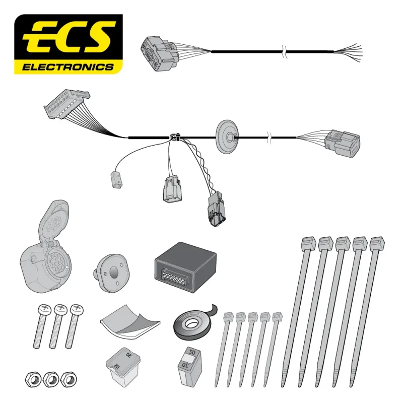 ECS 13 Pin Dedicated Wiring Kit – FORD MULTIKIT – FR096D1U