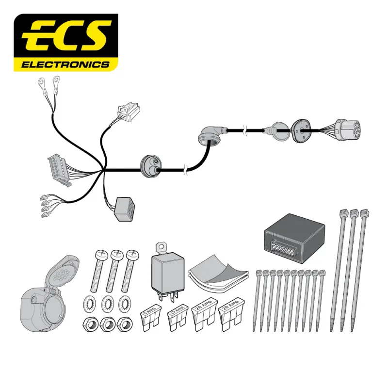 ECS 13 Pin Dedicated Wiring Kit – MERCEDES MULTIKIT – MB08313U