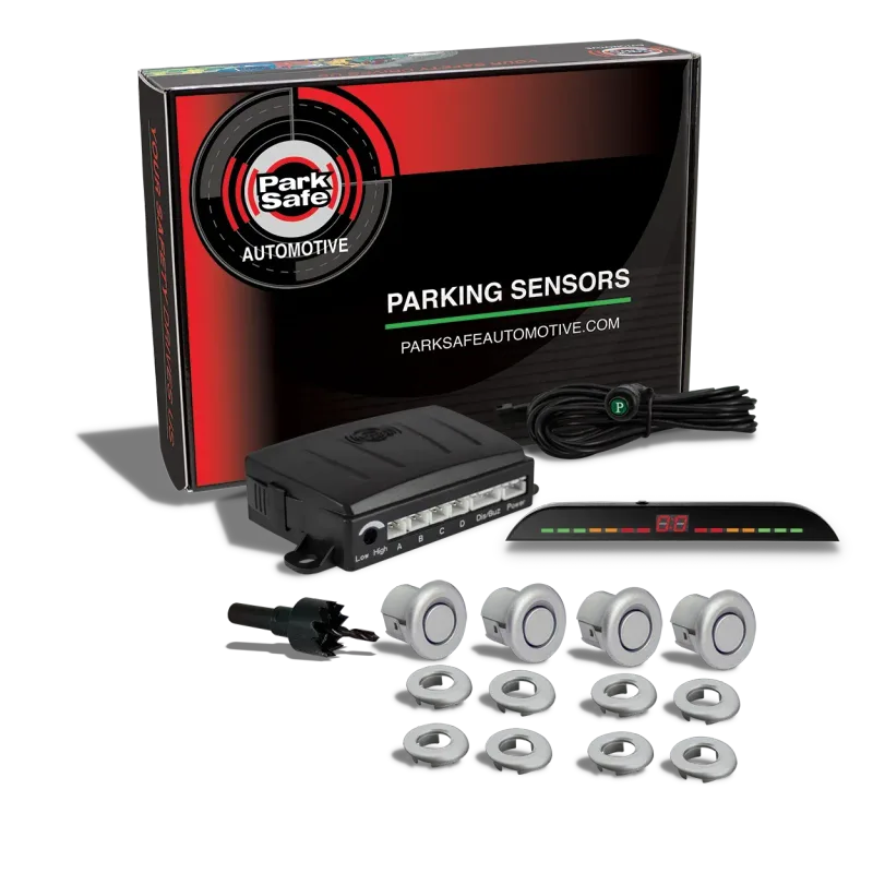 Front 18.5Mm Sensor Kit – Silver, LED Obstacle/Distance Display