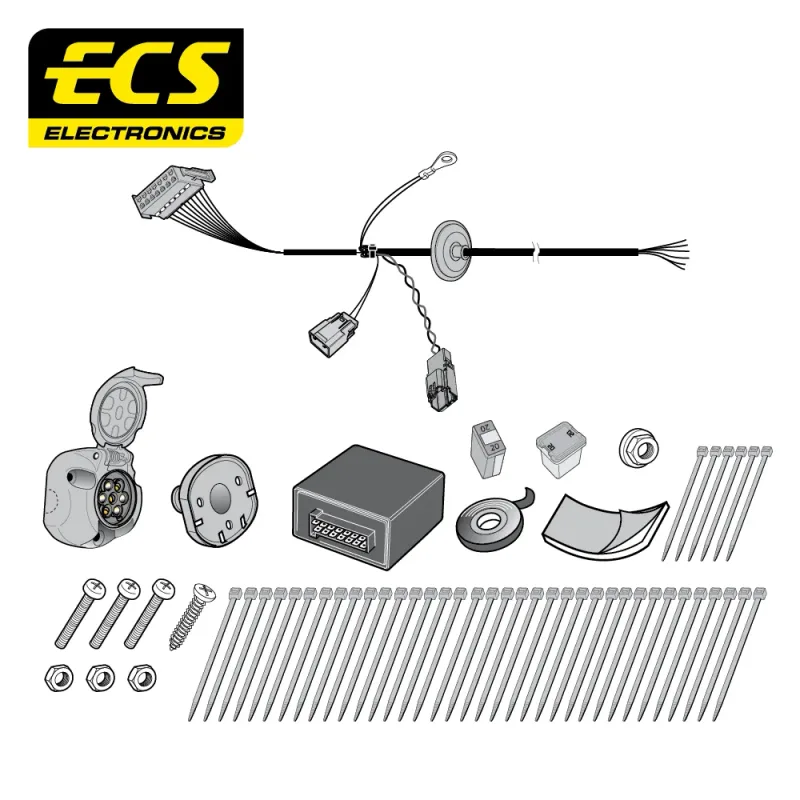 ECS 7 Pin Dedicated Wiring Kit – FORD MULTIKIT – FR083B1U