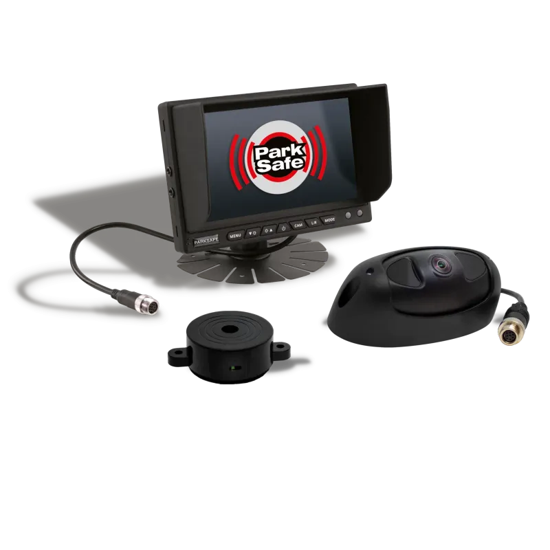 FHD Pedestrian Detection Camera with Alarm/Buzzer Unit & 7″ Dashboard Monitor