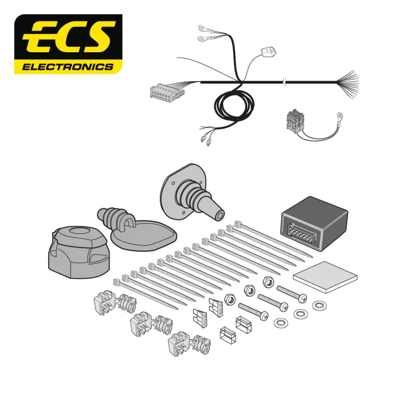 ECS 13 Pin Dedicated Wiring Kit – MERCEDES MULTIKIT – MB10413U