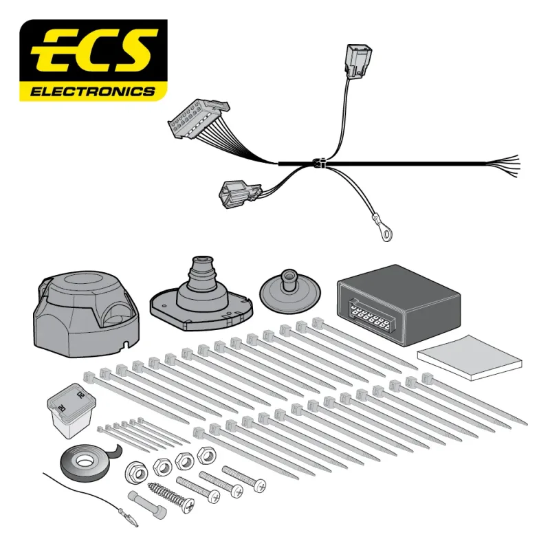 ECS 7 Pin Dedicated Wiring Kit – FORD MULTIKIT – FR070B1U