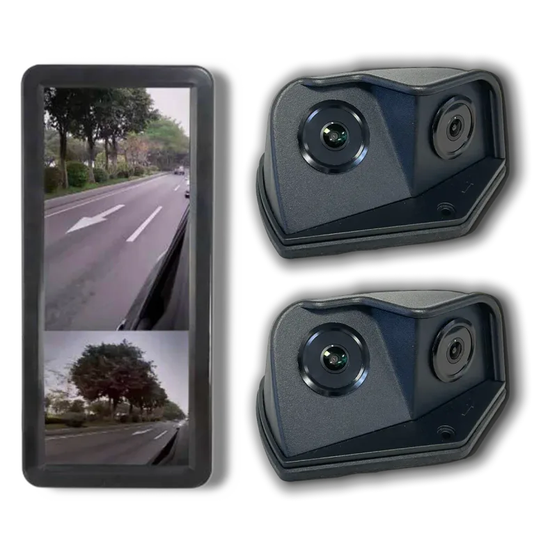 12.3″ Mirror Monitor With Left & Right Twin Camera