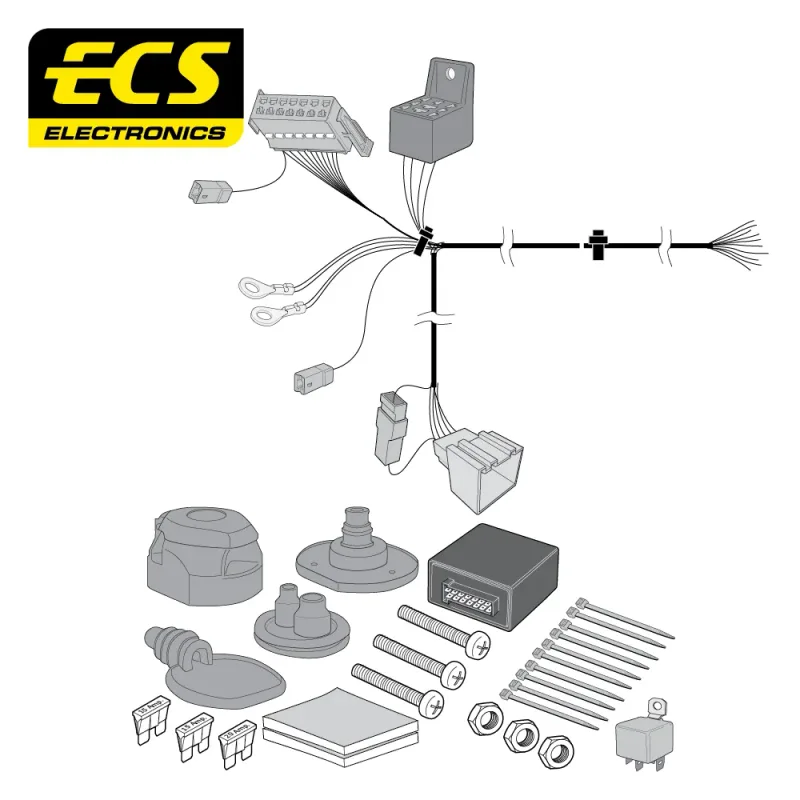 ECS 13 Pin Dedicated Wiring Kit – Audi Q3 10/2011 – 11/2018 – AU040D1U