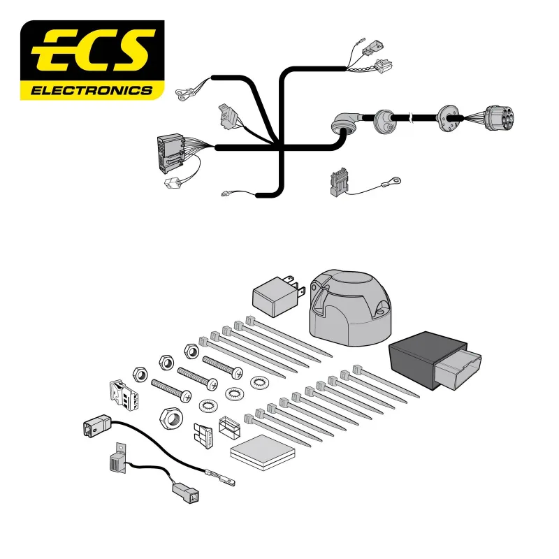ECS 7 Pin Dedicated Wiring Kit – MERCEDES MULTIKIT – MB11107U
