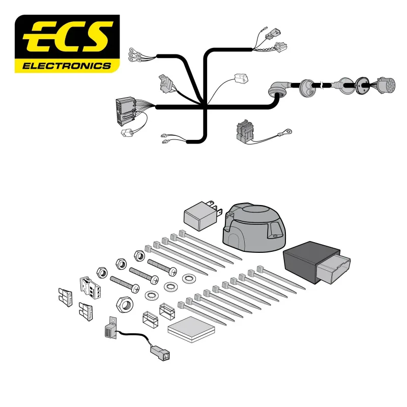 ECS 13 Pin Dedicated Wiring Kit – MERCEDES MULTIKIT – MB10813U