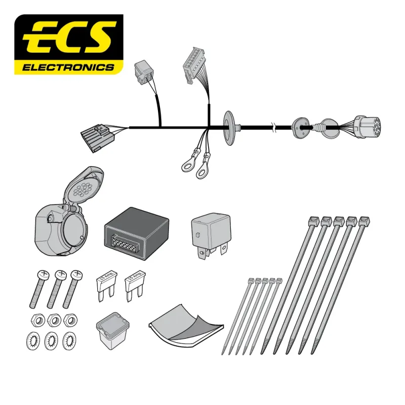 ECS 13 Pin Dedicated Wiring Kit – JAGUAR MULTIKIT – JG00813U